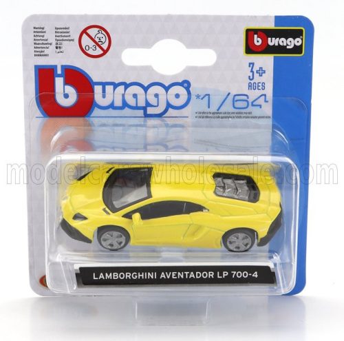 Burago - LAMBORGHINI AVENTADOR LP700-4 2011 YELLOW