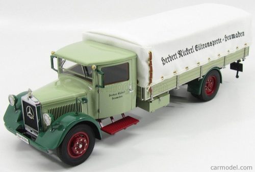 Cmc - Mercedes Benz Lo2750 Truck With Tarpaulin - Cassone Telonato 1933 Green