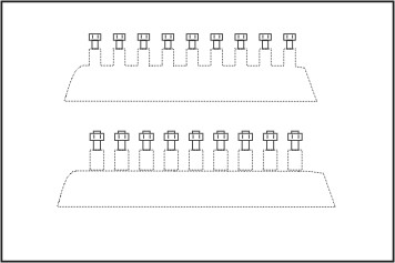 CMK - Hexagonal bolt 0,8 Mm 44 pcs