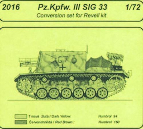 CMK - Pz.Kpfw. III SIG 33 - conversion set für Revell Bausatz