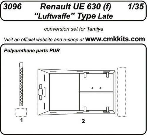 CMK - Renault UE 630 (f) Luftwaffe Type Late für Tamiya Bausatz