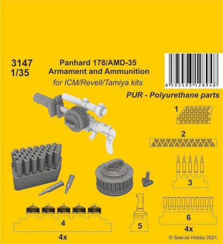 CMK - Panhard 178/AMD-35 Armament and Ammunition (ICM/Revell Tamiya kits)