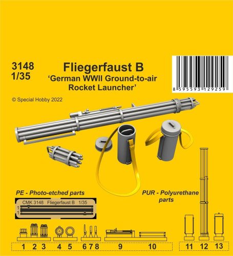 CMK - Fliegerfaust B German WWII ground-to-air rocket launcher