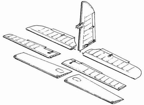 CMK - Me-410B Steuerflächen