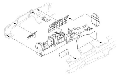 CMK - Ki-45 Toryu interior für Hasegawa Bausatz