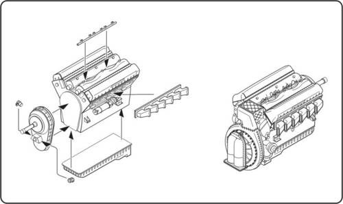 CMK - Rolls Royce Merlin serie 60 British engine