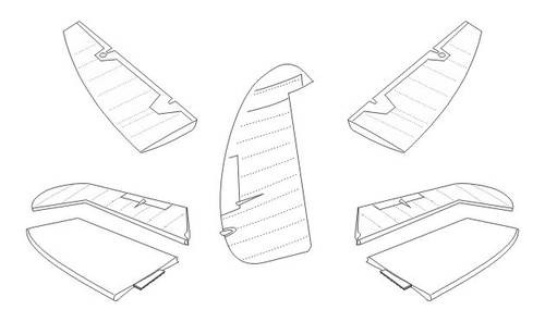 CMK - Spitfire Mk.I Control surfaces set (TAM)