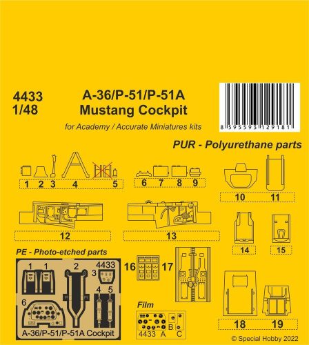 CMK - A-36/P-51/P-51A Mustang Cockpit