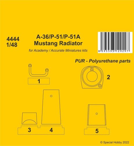 CMK - A-36 Apache / P-51 / P-51A Mustang Radiator