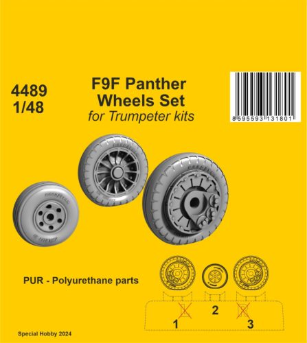 CMK - 1/48 F9F Panther Wheels Set / for Trumpeter kits