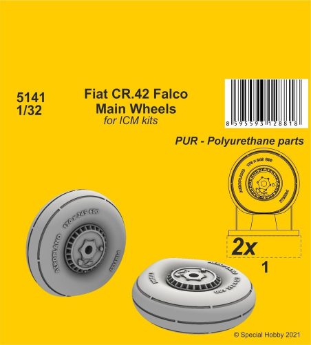 CMK - Fiat CR.42 Main Wheels (ICM kit)