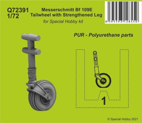 CMK - Messerschmitt Bf 109E Tailwheel with Strengthened Leg