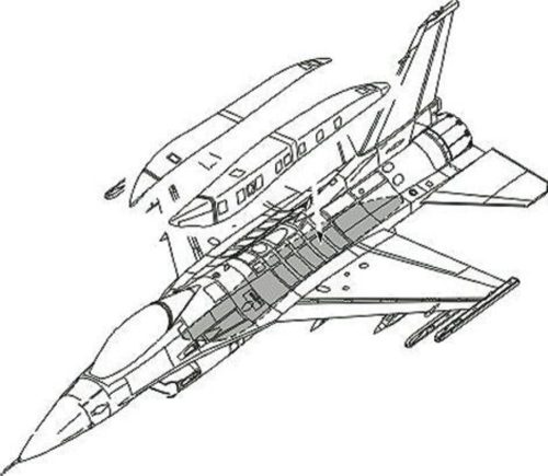 CMK - F-16C Conformal Fuel Tank armament für Academy Bausatz