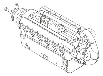 CMK - DB 603 German Aircraft engine