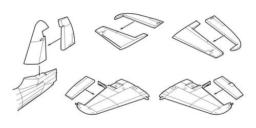 CMK - Westland Wyvern S.4 Control surfaces set