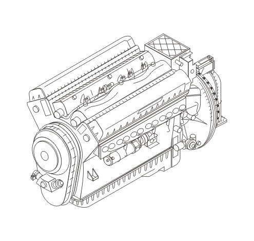 CMK - Packard V-1650-7-WWII US Aircraft Engine