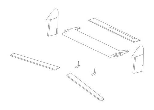 CMK - Vampire T.11-control surfaces set