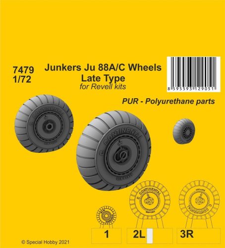 CMK - Junkers Ju 88A/C Wheels Late Type