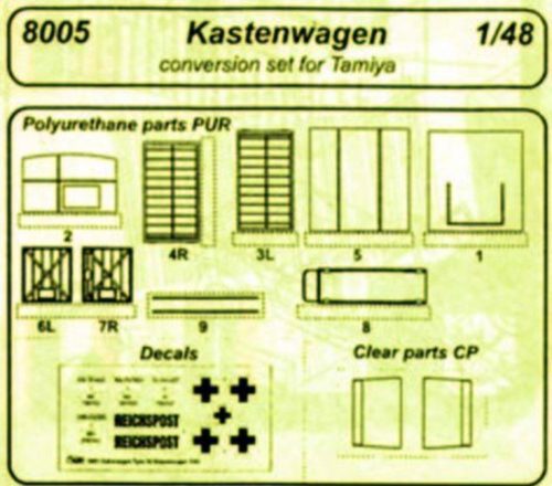 CMK - Kübelwagen Typ 21 Kastenwagen für Tamiya Bausatz