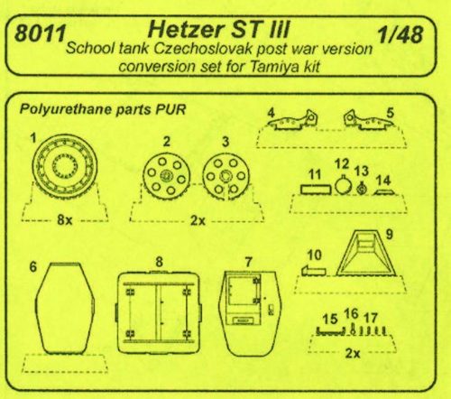 CMK - Hetzer ST III Czech post-war version für Tamiya-Bausatz