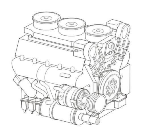 CMK - Maybach HL230 P45 WWII Ger tank engine