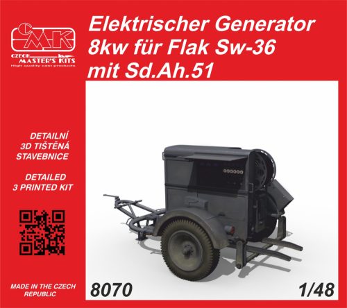 CMK - 1/48 Elektrischer Generator 8kw für Flak Sw-36 mit Sd.Ah.51