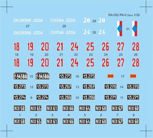 CMK - Skoda PA-II Turtle-Decal sheet