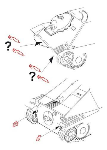 CMK - Jagdpanzer 38 hetzer Towing eyes für Tamiya Bausatz