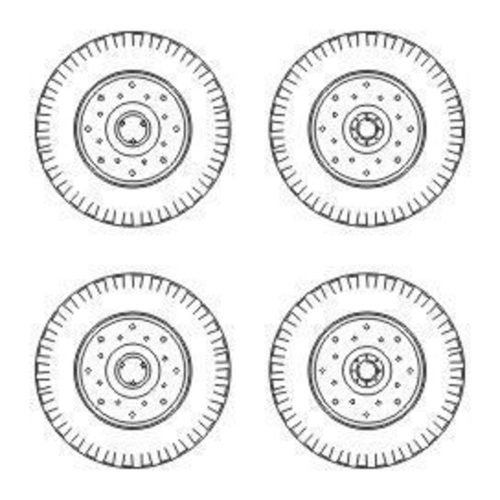 CMK - Chevrolet C.15A wheels small type 9x16 (Dunlop)