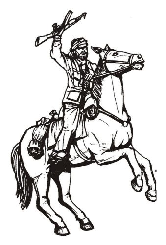 CMK - Taliban mounted warrior (1figure+horse)