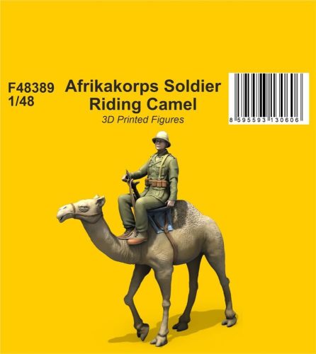 CMK - Afrikakorps Soldier Riding Camel 1/48 / 3D Printed