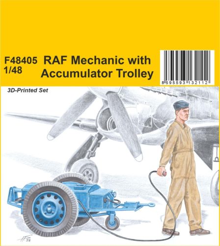 CMK - 1/48 RAF Mechanic with Accumulator Trolley