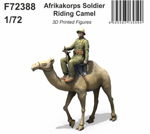 Special Hobby - Afrikakorps Soldier Riding Camel 1/72 / 3D Printed