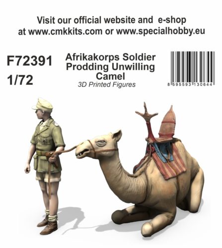 CMK - 1/72 Afrikakorps Soldier Prodding Unwilling Camel