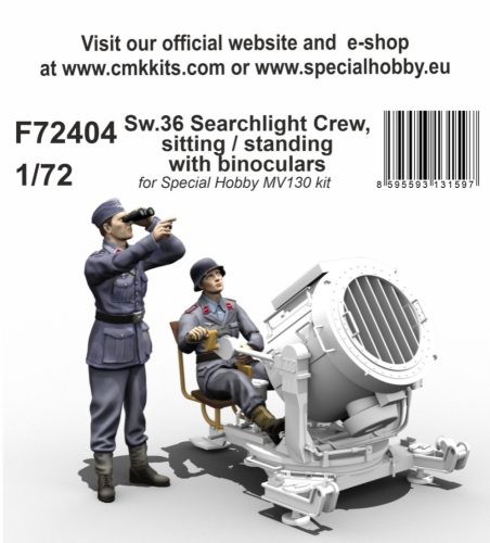 CMK - 1/72 Sw.36 Searchlight Crew, sitting / standing with binoculars 