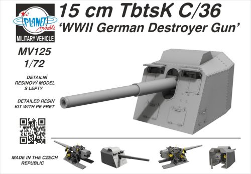 CMK - 1/72 15 cm TbtsK C/36 ‘WWII German Destroyer Gun’