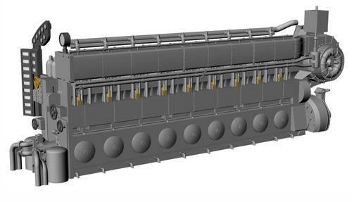 CMK - Diesel Engine MAN M9V46 for UIXC