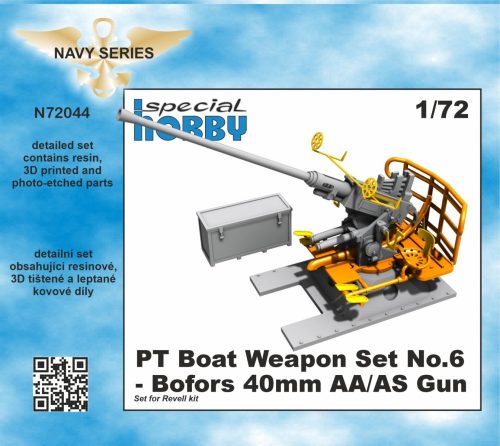 CMK - 1/72 PT Boat Weapon Set No.6 - Bofors 40mm AA/AS Gun