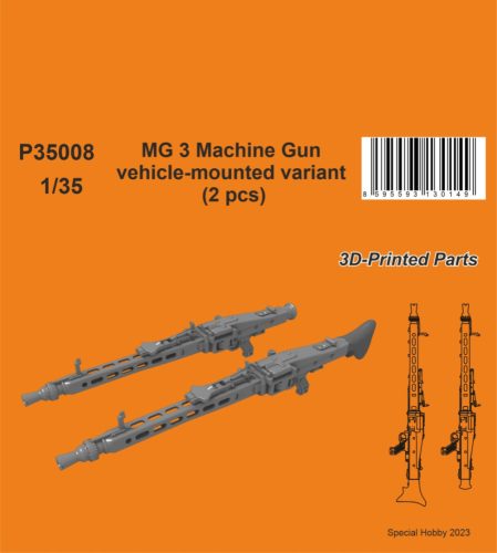 CMK - 1/35 MG 3 Machine Gun - vehicle-mounted variant (2 pcs)