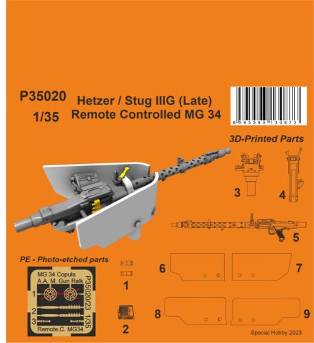 CMK - 1/35 Hetzer / Stug IIIG (Late) Remote Controlled MG 34