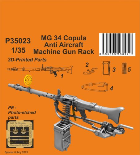 CMK - 1/35 MG 34 Copula Anti Aircraft Machine Gun Rack