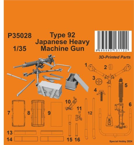 CMK - Type 92 Japanese Heavy Machine Gun 1/35