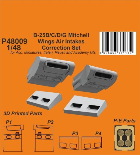 CMK - B-25 Mitchell Wings Air Intakes Correction Set 1/48