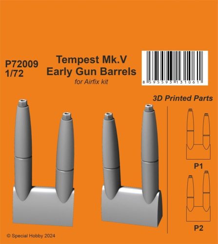 CMK - Tempest Mk.V Early Gun Barrels 1/72