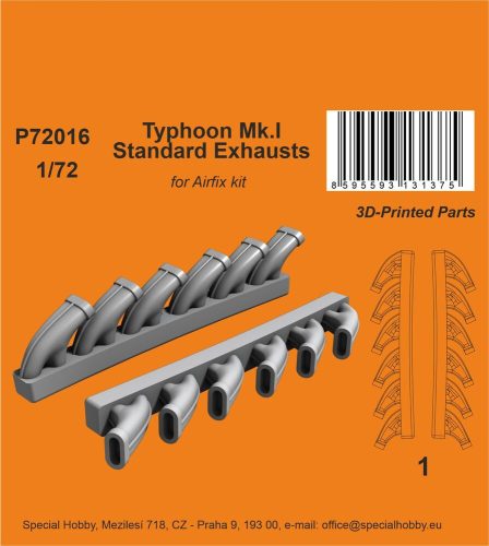 CMK - Typhoon Mk.I Standard Exhausts  / for Airfix kit