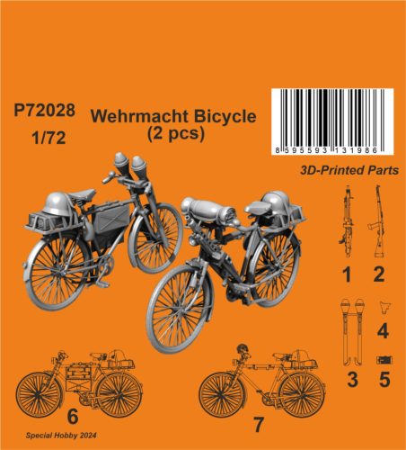 CMK - 1/72 Wehrmacht Bicycle (2 pcs)