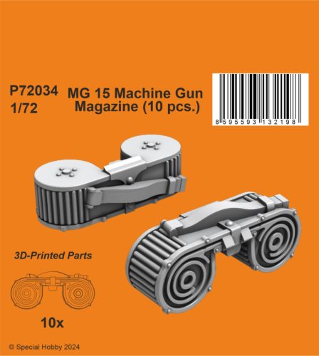 CMK - 1/72 MG 15 Machine Gun Magazine (10 pcs.)