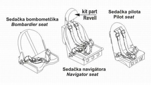 CMK - Junkers Ju 88A Seats for Revell kit