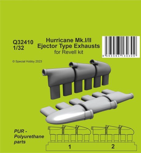 CMK - Hurricane Mk.I/II Ejector Type Exhausts 1/32