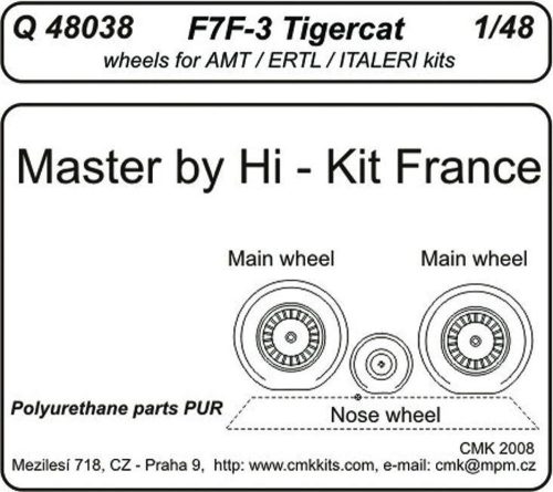 CMK - F7F-3 tigercat wheels für Revell Bausatz